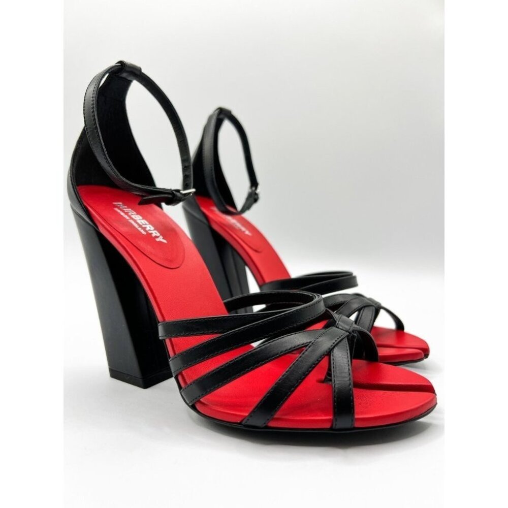 Burberry Split-toe Detail Leather Hove Thong Sandals, Brand Size 38 - Picture 6 of 13